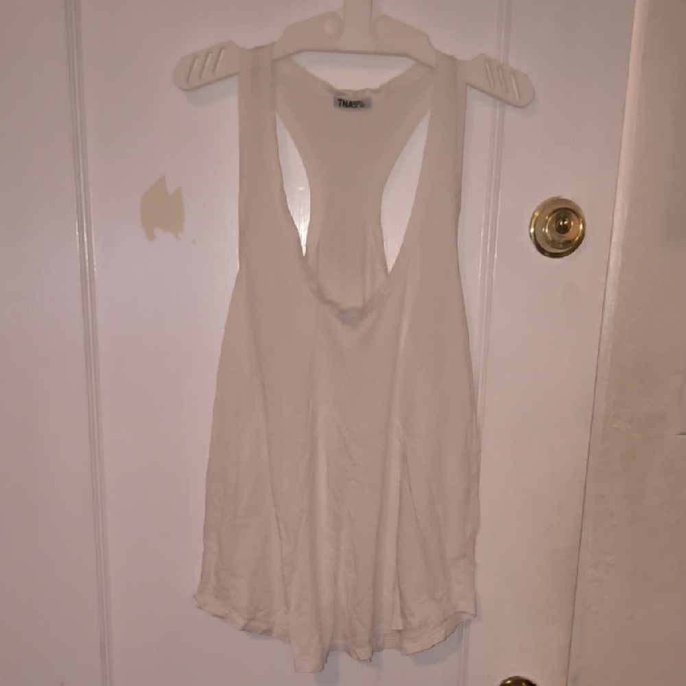 TNA | White Racerback Tank Top